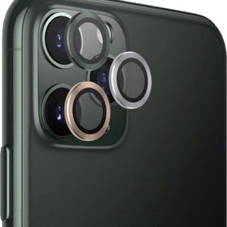 iPhone12 Pro カメラ レンズ カバー グリーン 508(その他)