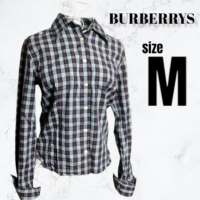 BURBERRY - BURBERRYS ロングスリーブシャツ ブラウス Mサイズ 白タグ