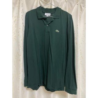 ラコステ(LACOSTE)のラコステ　ポロシャツ　長袖　グリーン(ポロシャツ)