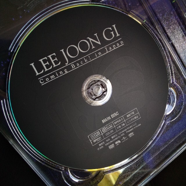 ﾚｱ★ｲ･ｼﾞｭﾝｷﾞ★DVD LEE JOON GI Coming Back! 3