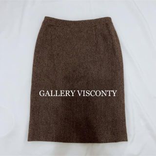 ギャラリービスコンティ(GALLERY VISCONTI)のGALLERY VISCONTYギャラリービスコンティ★ウール膝丈スカート(ひざ丈スカート)