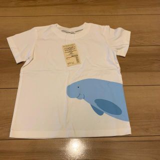 ムジルシリョウヒン(MUJI (無印良品))の新品タグ付き　無印　動物Tシャツ　ジュゴン　100 水族館(Tシャツ/カットソー)