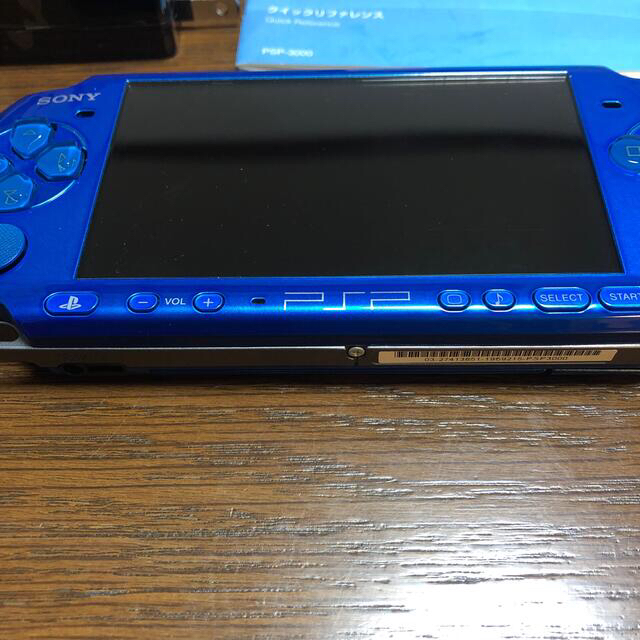 SONY(ソニー)のPSP3000 ブルー  エンタメ/ホビーのゲームソフト/ゲーム機本体(家庭用ゲーム機本体)の商品写真