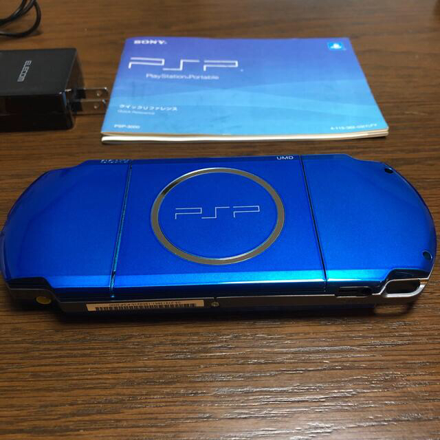 SONY(ソニー)のPSP3000 ブルー  エンタメ/ホビーのゲームソフト/ゲーム機本体(家庭用ゲーム機本体)の商品写真