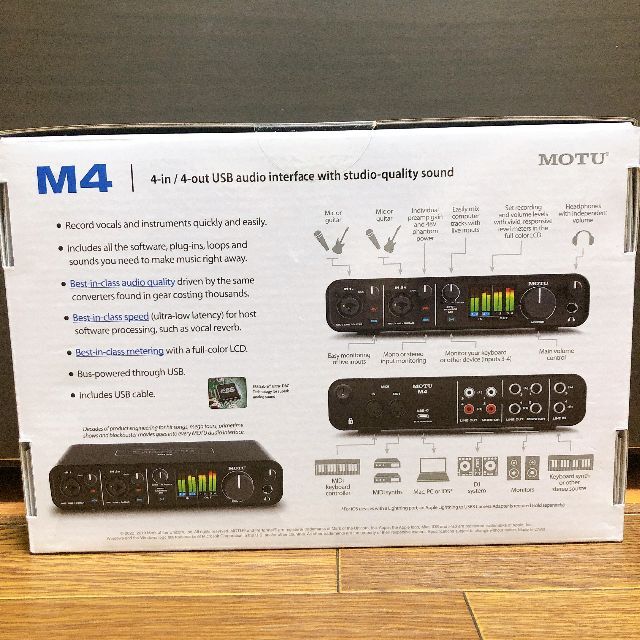 新品　並行輸入　MOTU M4 USB Type-C オーディオインターフェース 楽器のDTM/DAW(オーディオインターフェイス)の商品写真