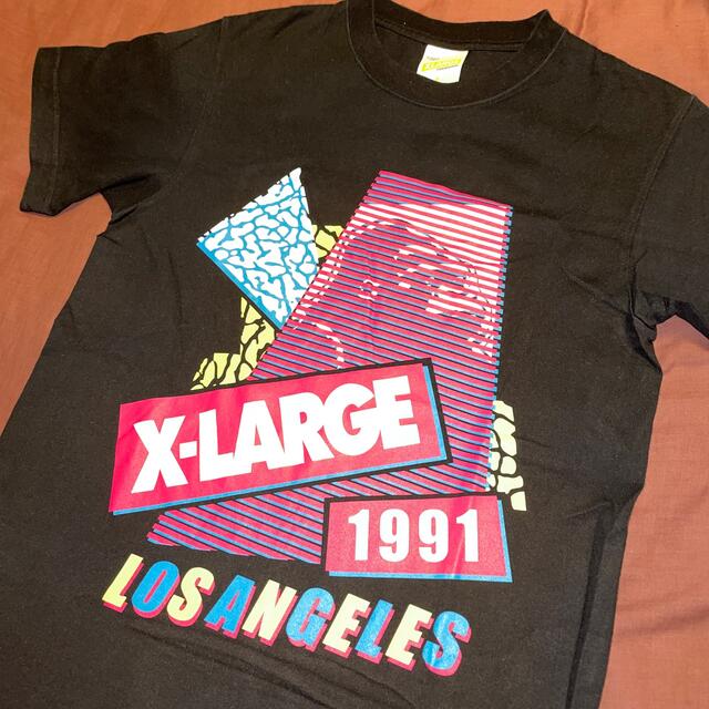 XLARGE(エクストララージ)のエクストララージ プリント ロゴ Tシャツ ブラック サイズS X-LARGE メンズのトップス(Tシャツ/カットソー(半袖/袖なし))の商品写真