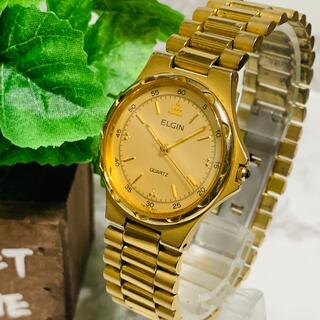 ELGIN - ELGIN DATE DELUXE GOLD 腕時計の通販 by strum's shop 