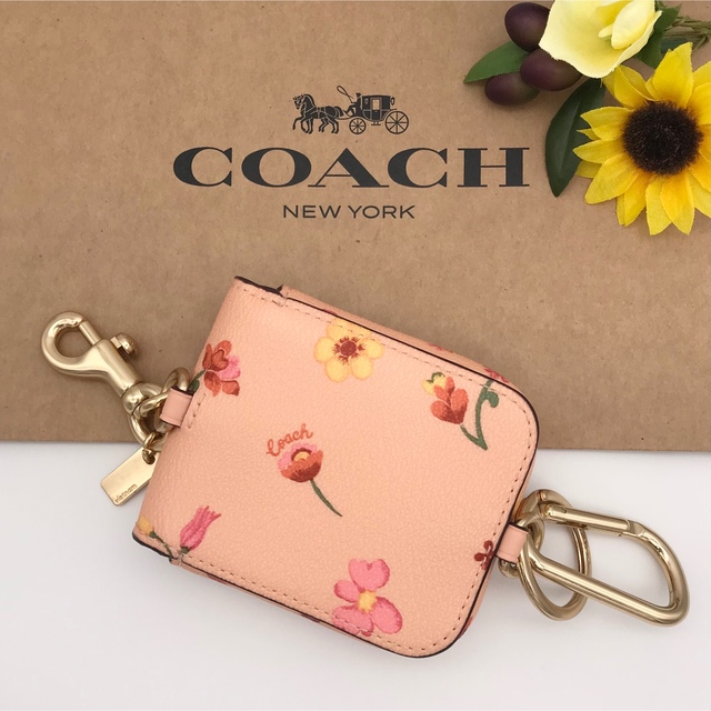 COACH 大人気! アタッチメントケースチャーム ミスティカルフローラル 新品