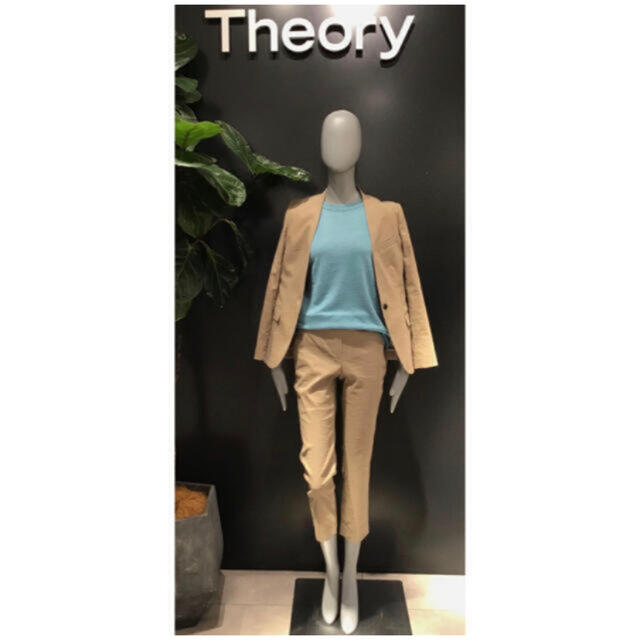 Theory 20ss ノーカラーリネンジャケット