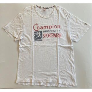 チャンピオン(Champion)のTODD SNYDER + ChampionプリントロゴTシャツMオフホワイト (Tシャツ/カットソー(半袖/袖なし))