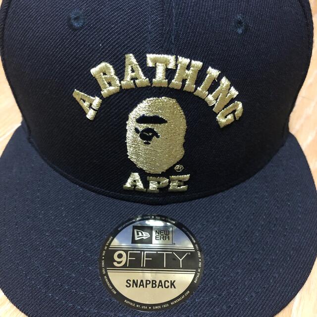 A BATHING APE(アベイシングエイプ)の良品 A BATHING APE NEW ERA SNAPBACK キャップ メンズの帽子(キャップ)の商品写真