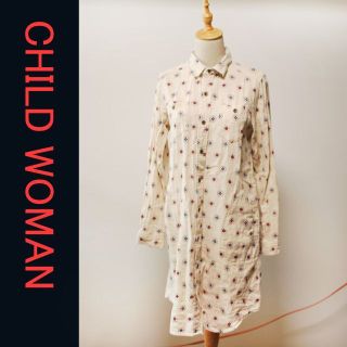 チャイルドウーマン(CHILD WOMAN)のガーゼ花柄ワンピース(ロングワンピース/マキシワンピース)