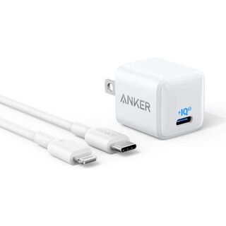 Anker アダプター with USB-C & ライトニング ケーブル　(バッテリー/充電器)