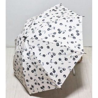 ジルスチュアート(JILLSTUART)の新品【ジルスチュアート】晴雨兼用短長傘 いっぱいサクランボ柄 遮光率99%以上(傘)