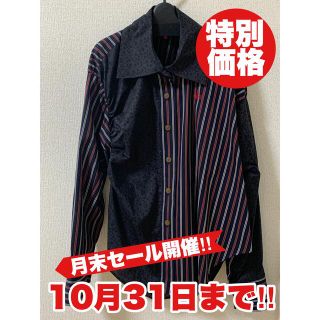 ヴィヴィアンウエストウッド(Vivienne Westwood)のvivienne westwood【美品】アシンメトリーストライプシャツ(シャツ/ブラウス(長袖/七分))