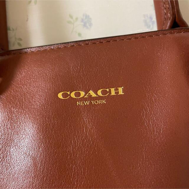 【良品】COACH レガシー ハンドバッグ レザー ブラウン タッセル