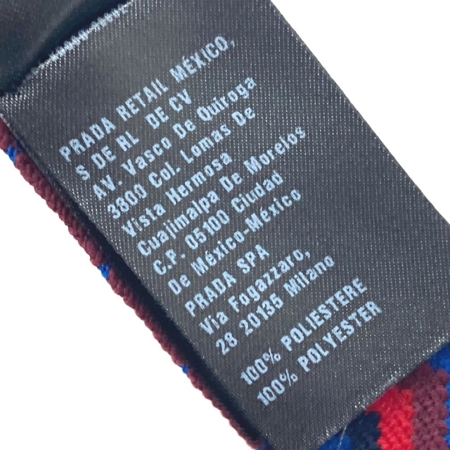 プラダ PRADA シェブロンシームレスパターン ファッション小物 ヘア