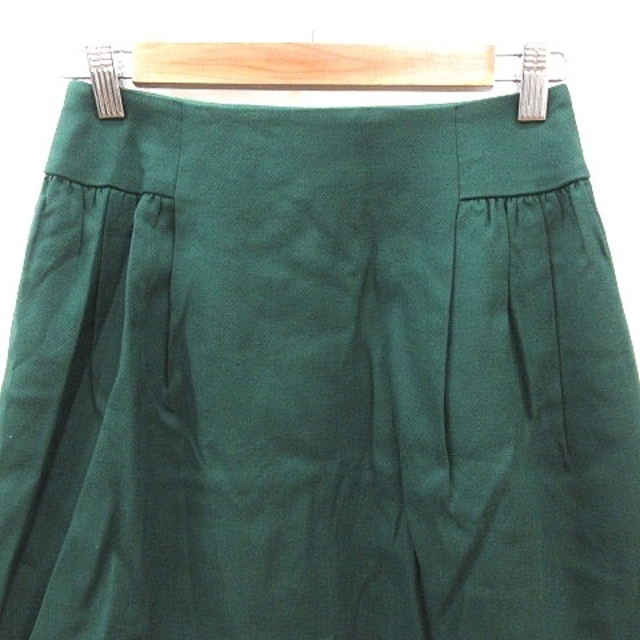 Ballsey(ボールジィ)のボールジー トゥモローランド フレアスカート ミニ ウール 34 緑 グリーン レディースのスカート(ミニスカート)の商品写真
