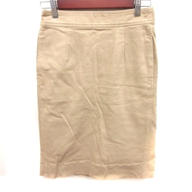 Mila Owen(ミラオーウェン)のミラオーウェン Mila Owen スカート タイト ひざ丈 0 ベージュ レディースのスカート(ひざ丈スカート)の商品写真
