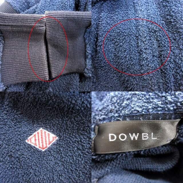 DOWBL(ダブル)のダブル DOWBL パーカー ジップアップ 長袖 44 紺 ネイビー /RT メンズのトップス(パーカー)の商品写真