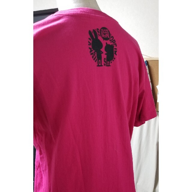 ROPE’(ロペ)の紙兎ロペ　ROPE　レディース　シャツ　ピンク　サイズL レディースのトップス(Tシャツ(半袖/袖なし))の商品写真