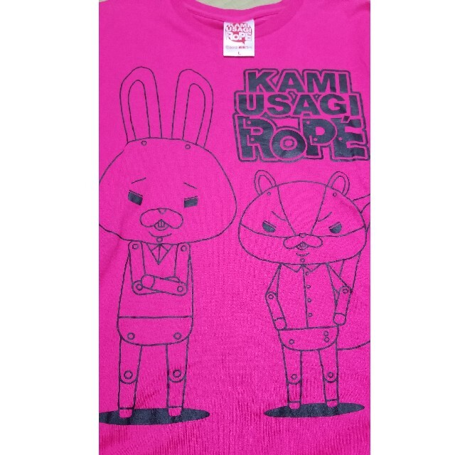 ROPE’(ロペ)の紙兎ロペ　ROPE　レディース　シャツ　ピンク　サイズL レディースのトップス(Tシャツ(半袖/袖なし))の商品写真