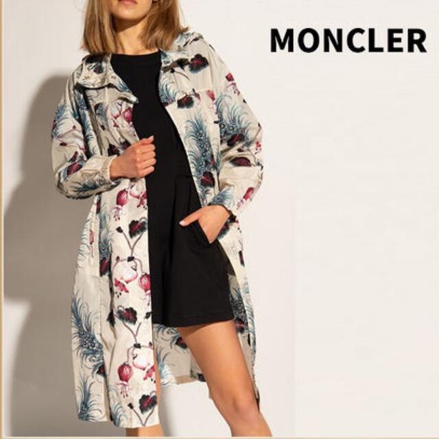 moncler ALFARD 花柄ロングナイロンジャケット レディースのジャケット/アウター(ナイロンジャケット)の商品写真