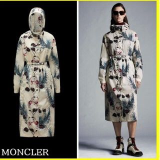 moncler ALFARD 花柄ロングナイロンジャケット(ナイロンジャケット)