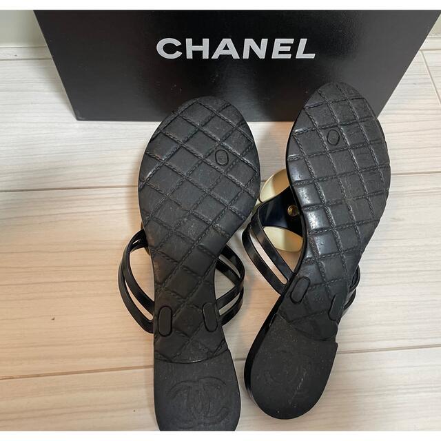 CHANEL(シャネル)のCHANEL カメリア　ラバーサンダル　size39 レディースの靴/シューズ(サンダル)の商品写真