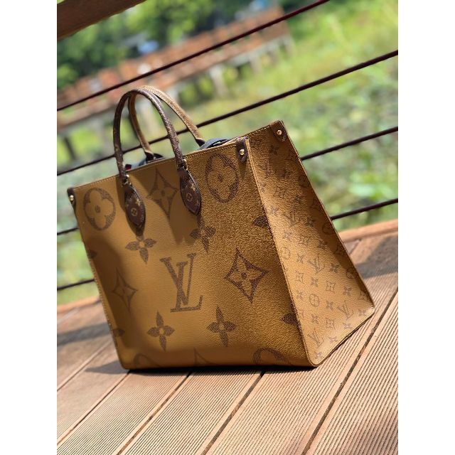 ルイヴィトン LOUIS VUITTON ストリートショッパーPM M95416 トートバッグ ハンドバッグ レザー ゴールド