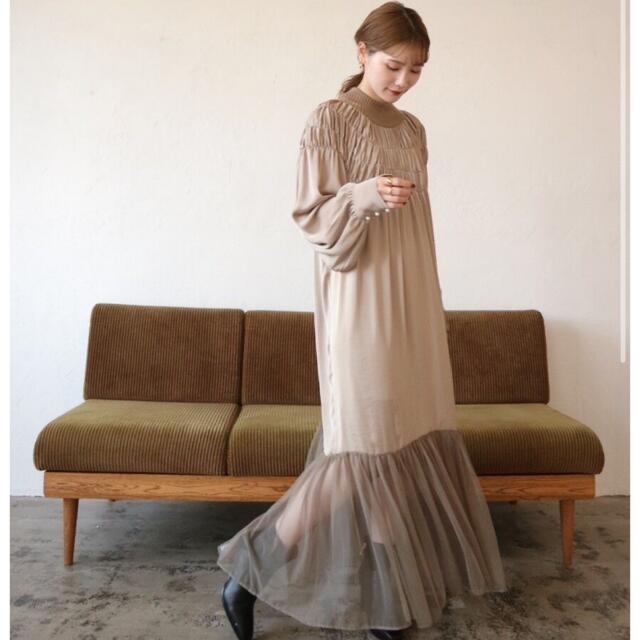 Acka original tulle loose one-pieceワンピース