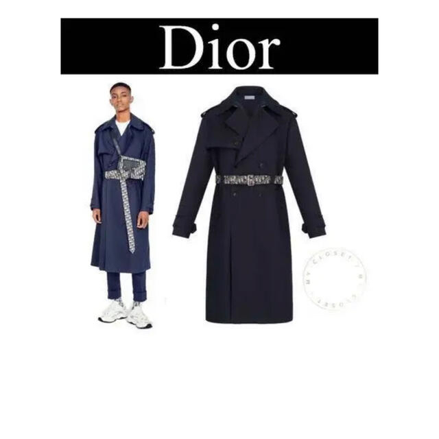 オブリーク柄コート　DIOR