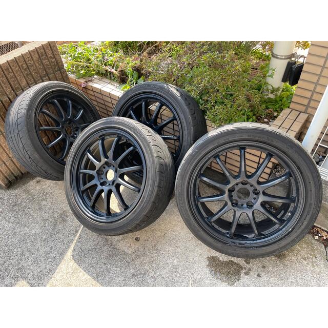 ワークエモーション11R マットブラック225/45R18 114.3 5穴4本