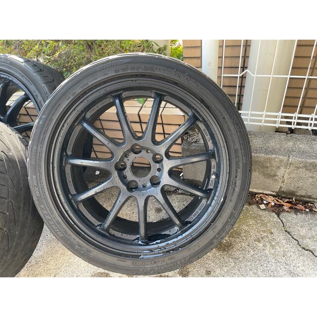 ワークエモーション11R マットブラック225/45R18 114.3 5穴4本 2