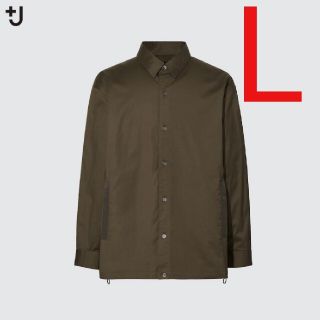 ユニクロ(UNIQLO)の更に値下げ【新品】ユニクロ +J  オーバーサイズシャツブルゾン オリーブ L(シャツ)