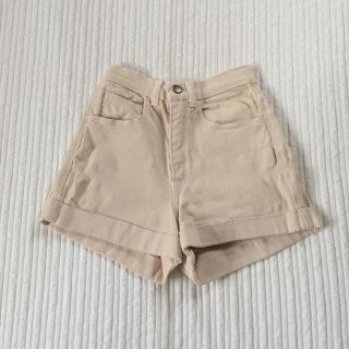 アメリカンアパレル(American Apparel)のAmerican Apparel ハイウエストデニムパンツ size24/25(ショートパンツ)