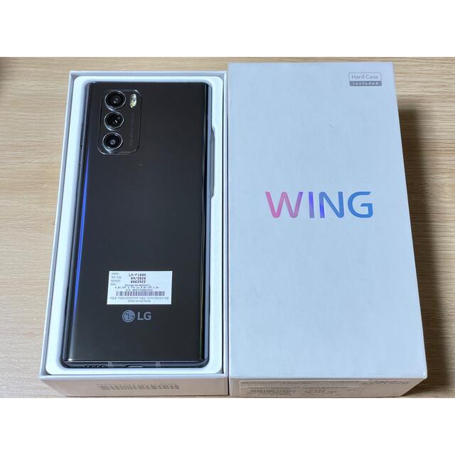 【箱、付属品付き】LG Wing 8+128GB ブラック