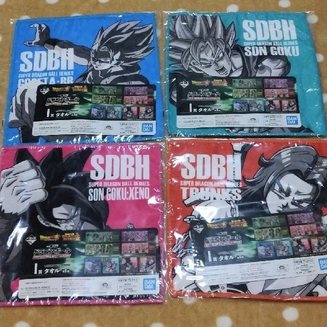 ドラゴンボール - 一番くじ ドラゴンボール ハンドタオル 4枚セットの