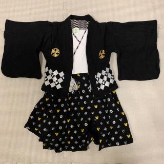 アカチャンホンポ(アカチャンホンポ)のディズニー　ベビー　袴ロンパース　70㎝(和服/着物)