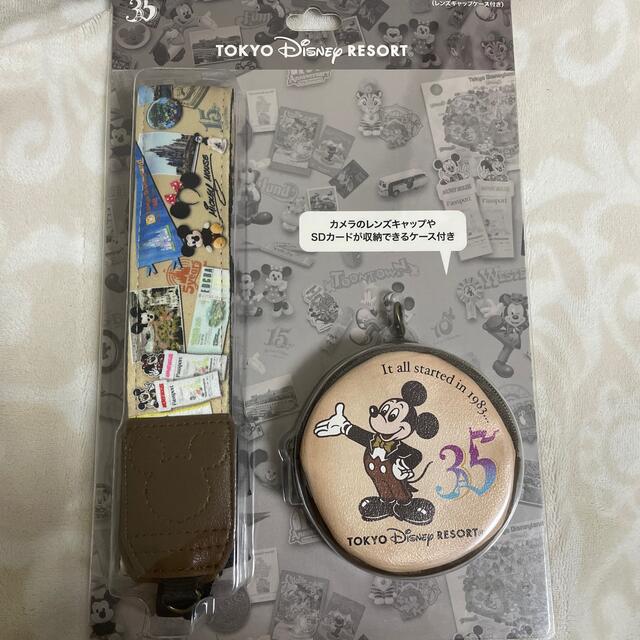 Disney(ディズニー)の新品　未開封　ディズニー35周年　カメラストラップ スマホ/家電/カメラのスマホアクセサリー(ネックストラップ)の商品写真