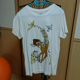 ユニクロ(UNIQLO)のUNIQLO UT × Disneyバンビ柄Ｔシャツ(Tシャツ(半袖/袖なし))