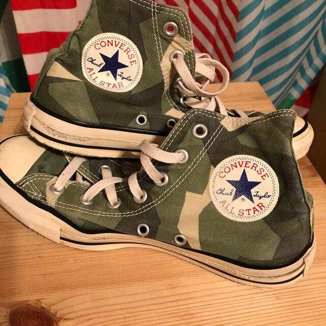 CONVERSE(コンバース)のconverse ★Hi★ノルディクカモフラ最終お値下げです レディースの靴/シューズ(スニーカー)の商品写真