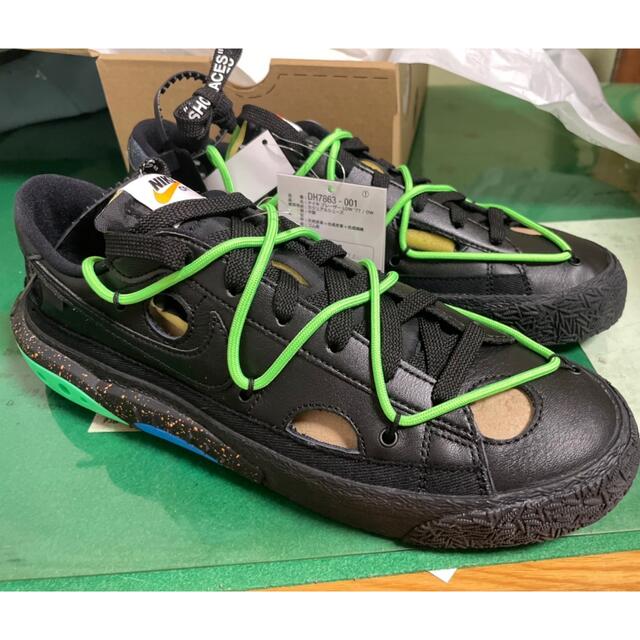 NIKE off -white ブレーザーLOW 27cm ブラック