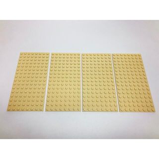 レゴ(Lego)の【新品未使用】レゴ　LEGO プレート　8x16  タン　ベージュ　4枚(知育玩具)