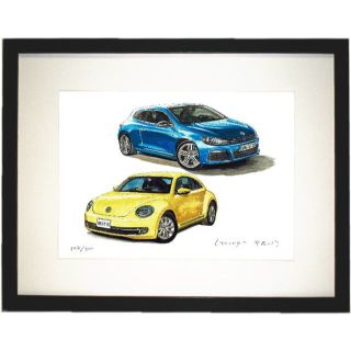 絵画・限定　ニュービートル　VOLKSWAGEN