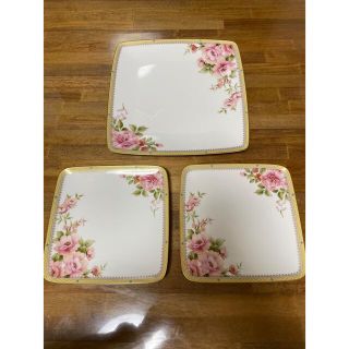 ノリタケ(Noritake)のノリタケ ハートフォード スクエアプレート 27cm 1枚 19cm 2枚(食器)