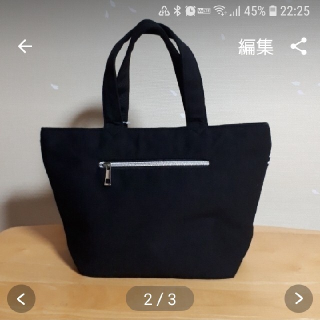 CECIL McBEE(セシルマクビー)のCECIL McBEE　ランチ　トートバッグ　黒　セシルマクビー レディースのバッグ(トートバッグ)の商品写真