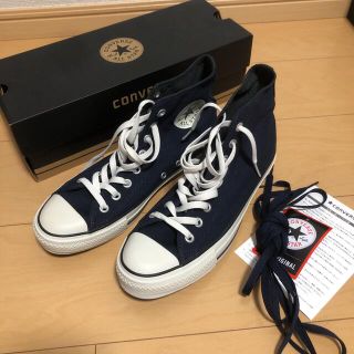 コンバース(CONVERSE)のコンバース　ネイビー　25.5(スニーカー)