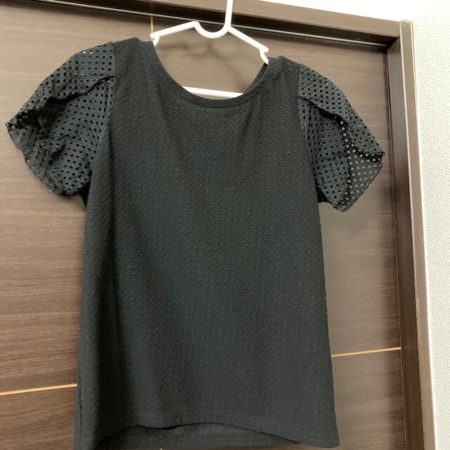 MAJESTIC LEGON(マジェスティックレゴン)のTシャツ MAJESTIC LEGON レディース　トップス　黒 レディースのトップス(Tシャツ(半袖/袖なし))の商品写真