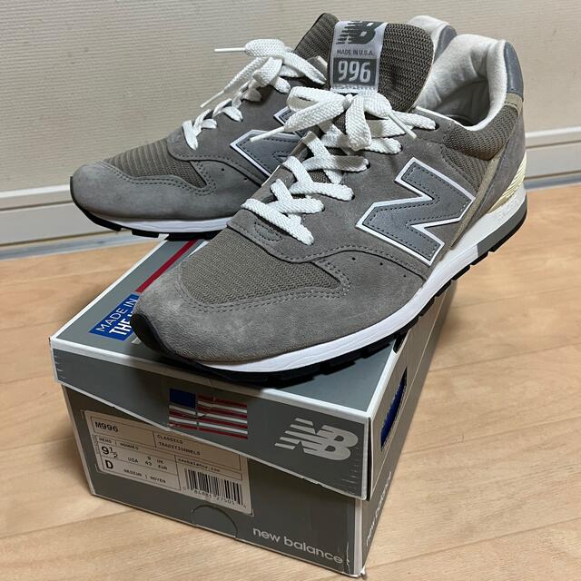 New Balance - ニューバランス M996 9.5 グレーの通販 by うぃちち's shop｜ニューバランスならラクマ